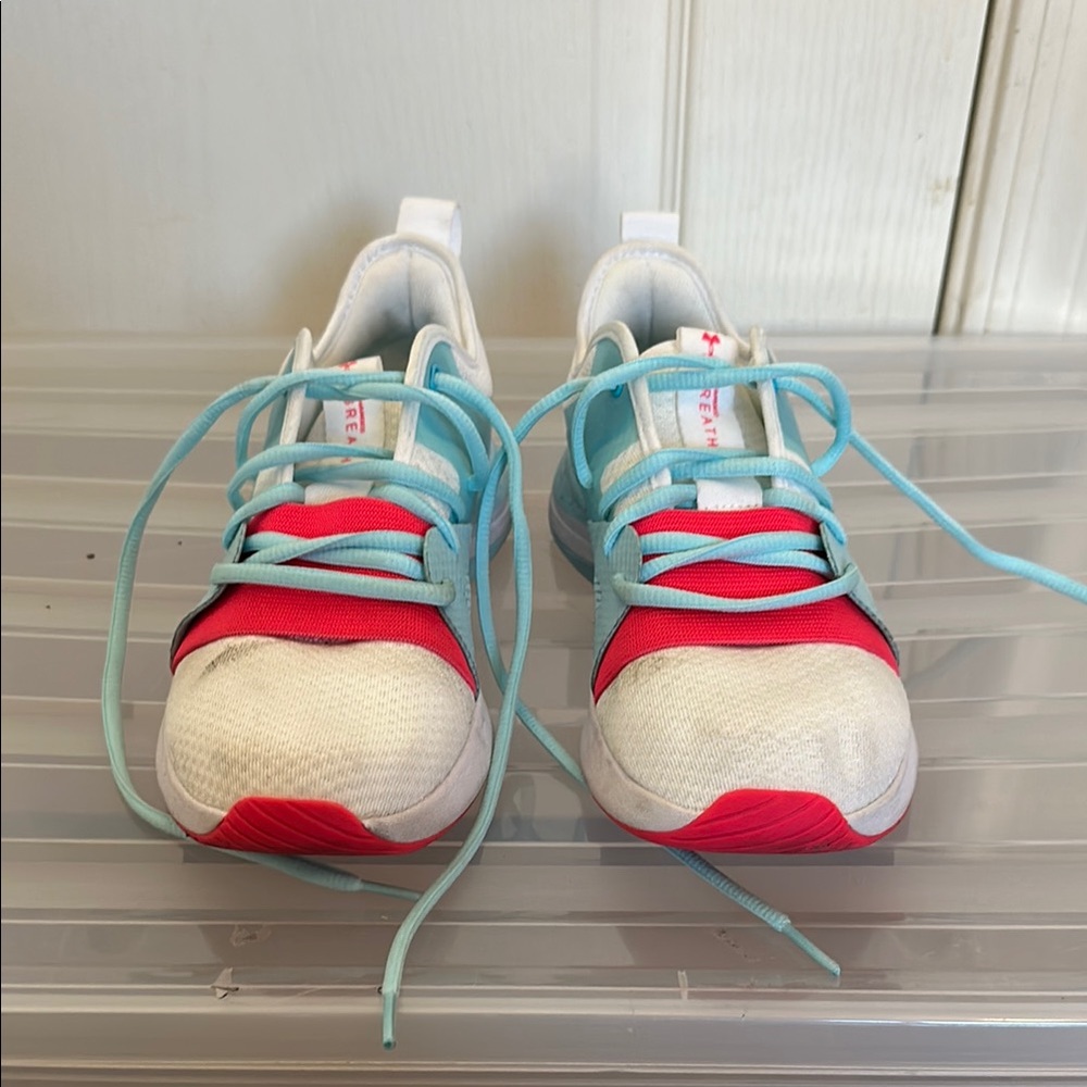 UA Training Athletic Shoes - White and Pink